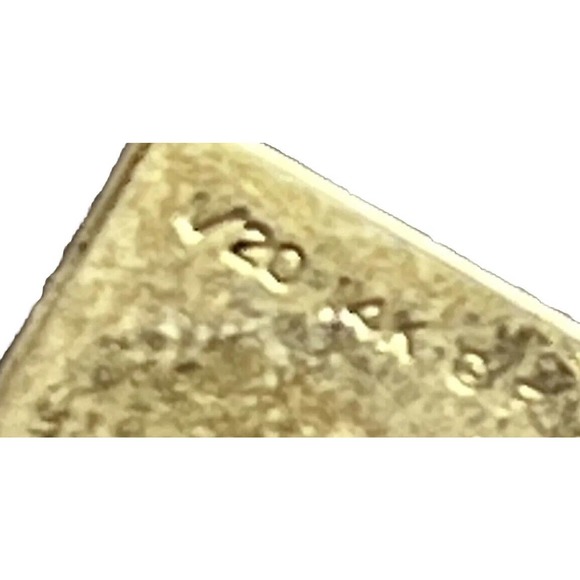 Yellow Gold 14K Filled 1/20th Quality Vintage Cuff Links & Tie Tack Set w/ Box - Picture 15 of 16